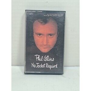Vintage Phil Collins No Jacket Required Audio Cassette Tape 1985